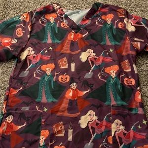 Hocus Pocus scrub top NEVER WORN!